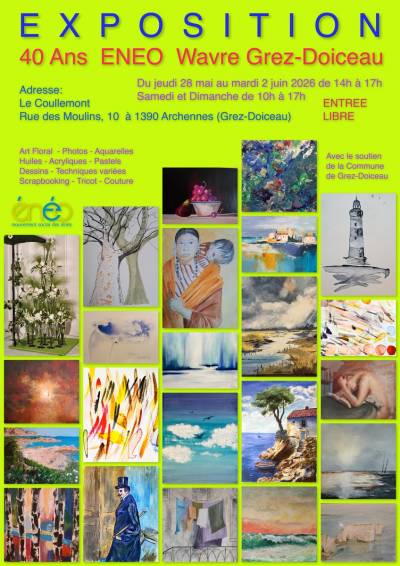 Exposition des artistes - affiche
