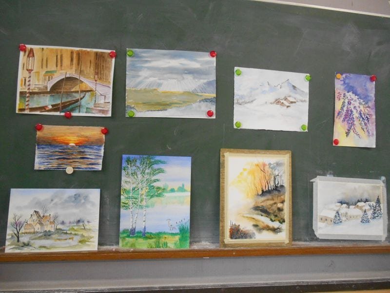 Activité aquarelle du mardi